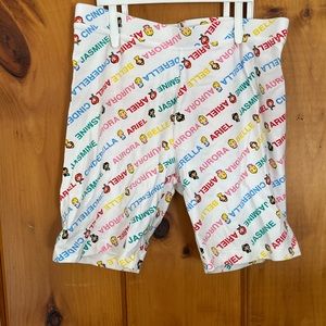 Girls Disney Princess bike shorts.